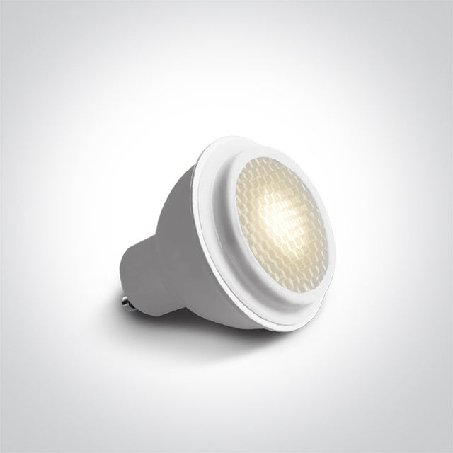 7306CHG/W SCHWARZ COB 6W WW GU10 HONEYCOMB 60° 230V