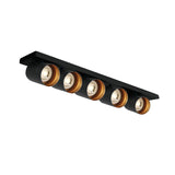 65505N/B SCHWARZ GU10 5x10W DARK LIGHT