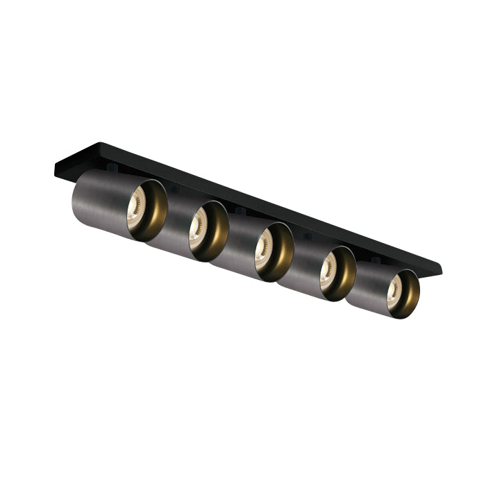 65505N/MG METAL GRAU GU10 5x10W DARK LIGHT