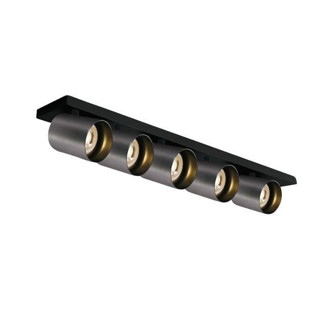65505N/MG METAL GRAU GU10 5x10W DARK LIGHT