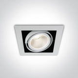 51130/W/C WEISS COB 30W CW 38° 230V