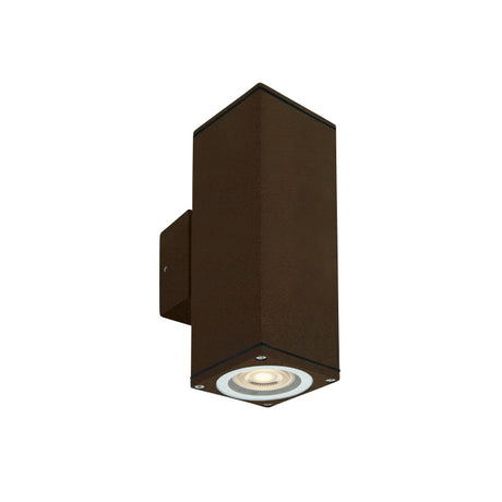 67426C/BR RUST BROWN WALL 2xGU10 10W IP54 100-240V