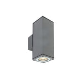67426C/G GRAU WALL 2xGU10 10W IP54 100-240V