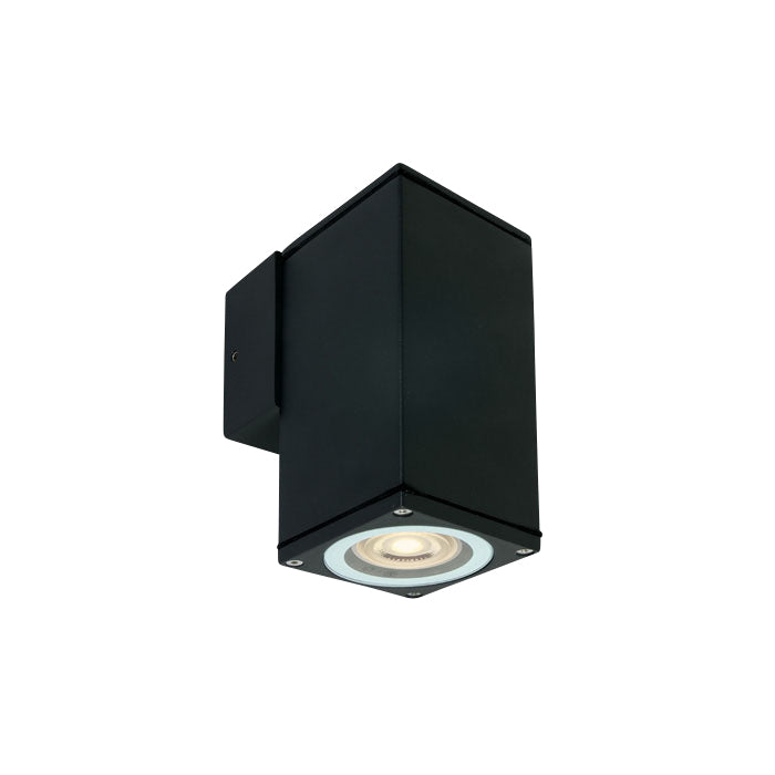 67426B/B SCHWARZ WALL GU10 10W IP54 100-240V