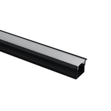 7904R/B SCHWARZ EINBAU PROFIL 2m + PC opal Abdeckung