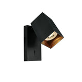 65105NBA/B SCHWARZ GU10 10W DARK LIGHT ADJUSTABLE mit SWITCH