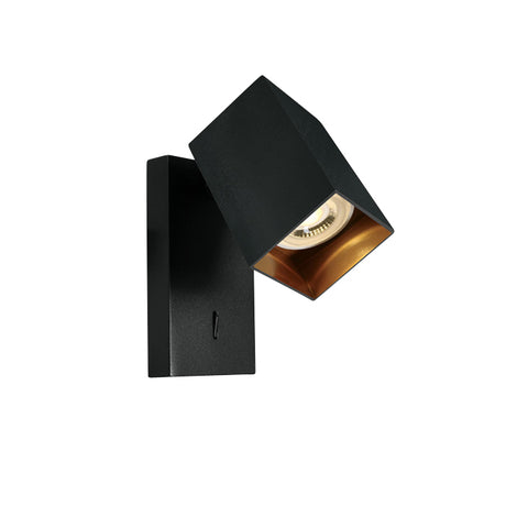 65105NBA/B SCHWARZ GU10 10W DARK LIGHT ADJUSTABLE mit SWITCH