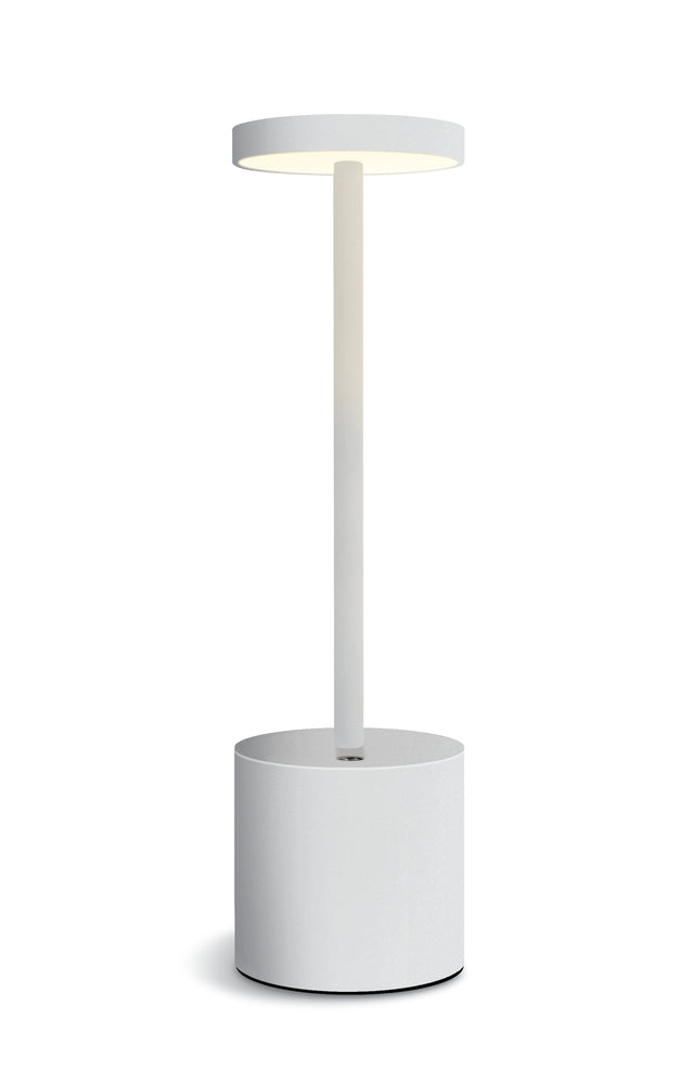 61100/W WEISS TISCHLAMPE 3W WW IP54 USB AKKU DIMMBAR