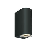 67142G/B SCHWARZ WALL LIGHT GU10 2x6W IP65