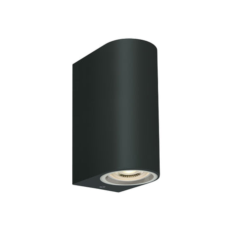 67142G/B SCHWARZ WALL LIGHT GU10 2x6W IP65