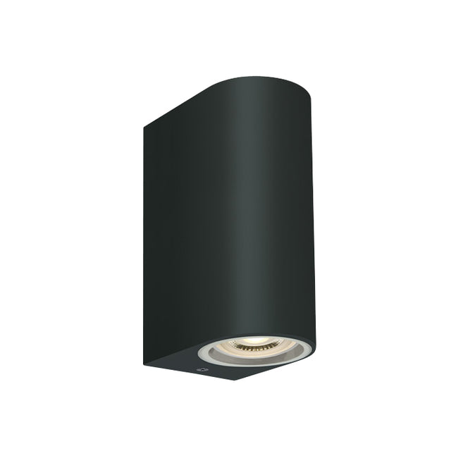 67142G/B SCHWARZ WALL LIGHT GU10 2x6W IP65