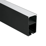 7910/B SCHWARZ PROFIL 2m + PC OPAL Abdeckung