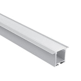 7912R/W WEISS EINBAU PROFIL 2m + PC OPAL Abdeckung