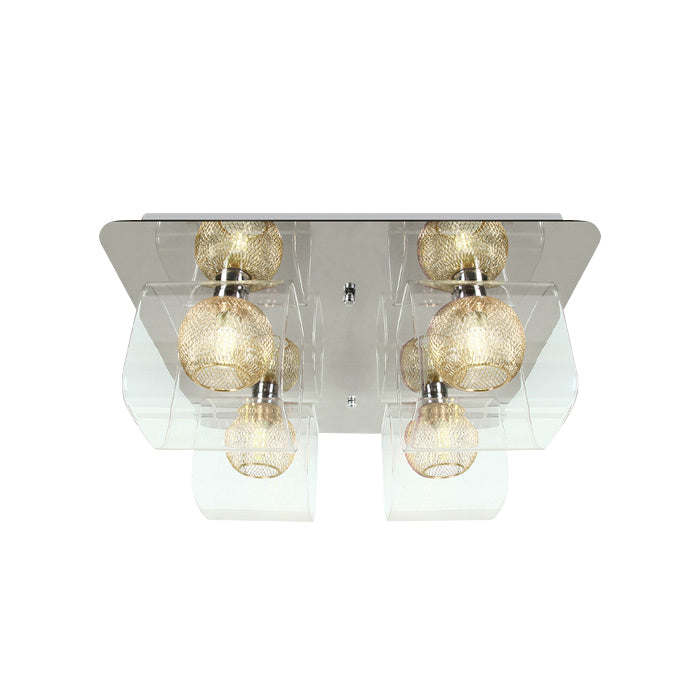 60178B/C CHROME CEILING LIGHT 4x9W G9 100-240V
