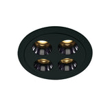 10110H/B/W SCHWARZ EINBAU LED 10W WW IP20 38° 230V