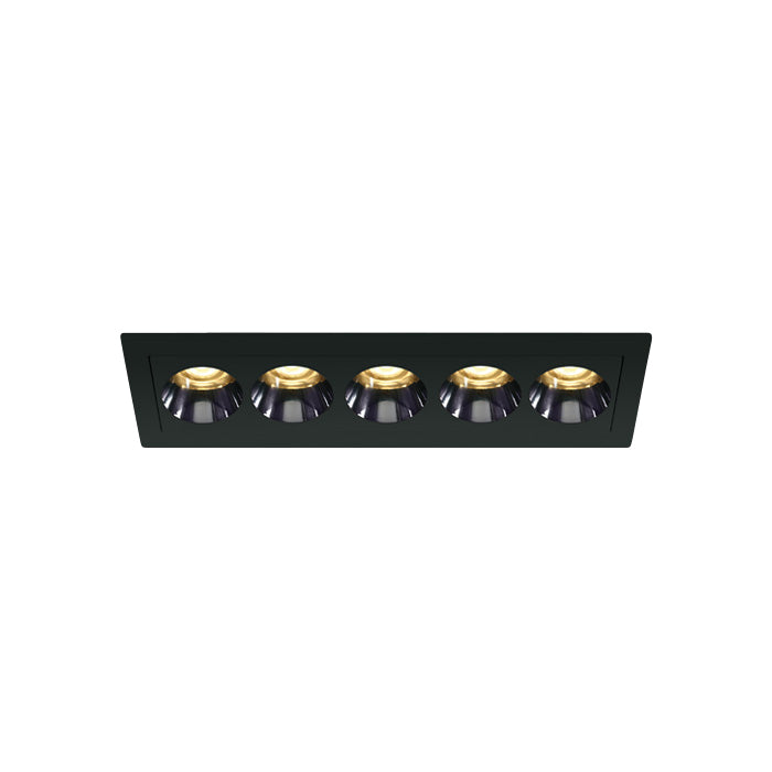 50012H/B/W SCHWARZ EINBAU LED 12W WW IP20 38° 230V