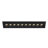 51024H/B/W SCHWARZ EINBAU LED 24W WW IP20 38° 230V