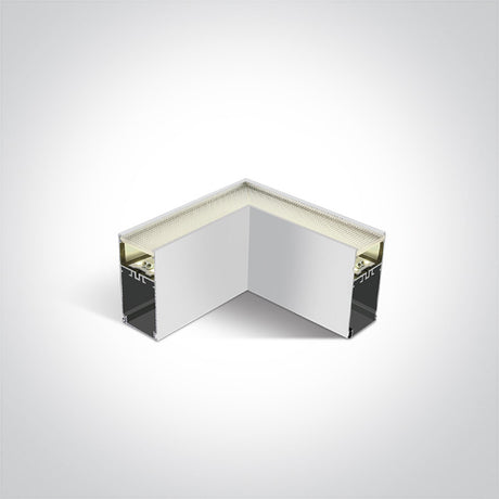050170D/W/C WEISS UGR19 LED ECKE 8W CW FÜR 38150A 38151A