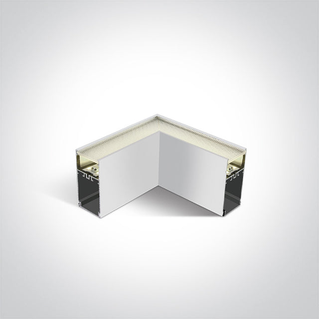 050170D/W/C WEISS UGR19 LED ECKE 8W CW FÜR 38150A 38151A