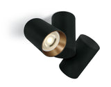 65205E/B SCHWARZ GU10 2x10W DARK LIGHT