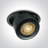 11128G/B/W SCHWARZ EINBAU COB 25W WW 15-45° 230V HONEYCOMB
