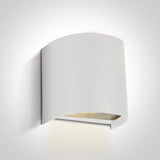 67536A/W WEISS WALL LIGHT GU10 6W IP65 100-240V