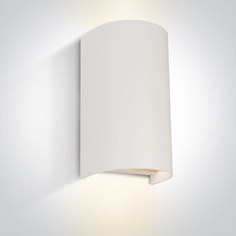 67536B/W WEISS WALL LIGHT GU10 2x6W IP65 100-240V