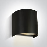 67536A/B SCHWARZ WALL LIGHT GU10 6W IP65 100-240V