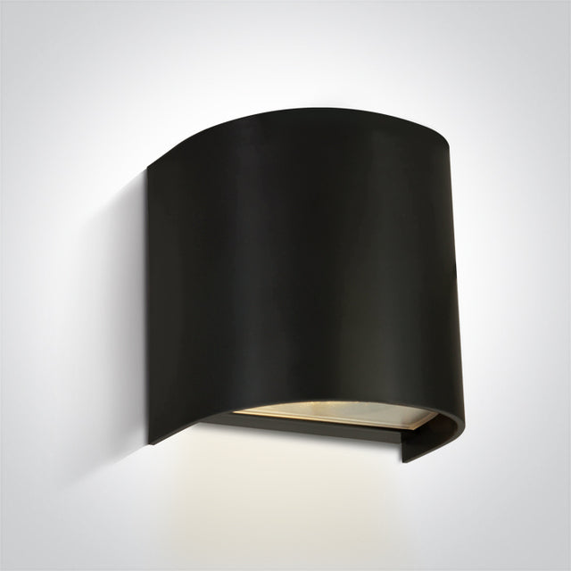 67536A/B SCHWARZ WALL LIGHT GU10 6W IP65 100-240V
