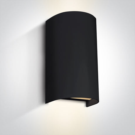 67536B/B SCHWARZ WALL LIGHT GU10 2x6W IP65 100-240V