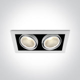 51230/W/C WEISS COB 2x30W CW 38° 230V