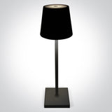 61082/B SCHWARZ 3,5W WW TISCHLAMPE AKKU USB SOCKEL IP54 DIM