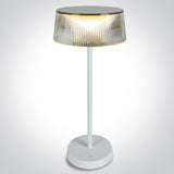 61106/W/W WEISS TISCHLAMPE 2W WW IP44 USB AKKU DIMMBAR