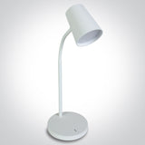 61110/W/W WEISS TISCHLAMPE LED 5W WW DIMMBAR 230V EU PLUG