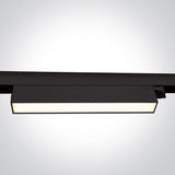 65028AT/B/V SCHWARZ 24W CCTV LINEAR TRACK LIGHT 230V IP20