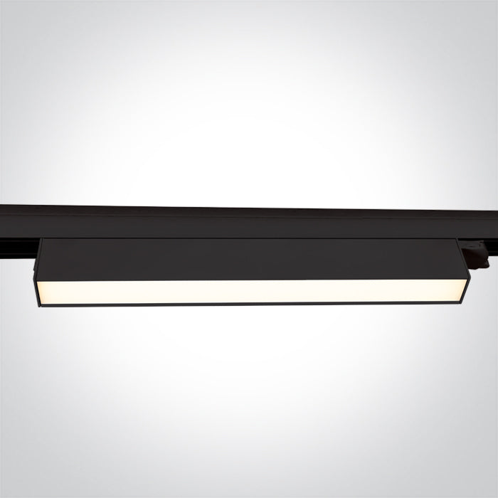 65028BT/B/V SCHWARZ 36W CCTV LINEAR TRACK LIGHT 230V IP20
