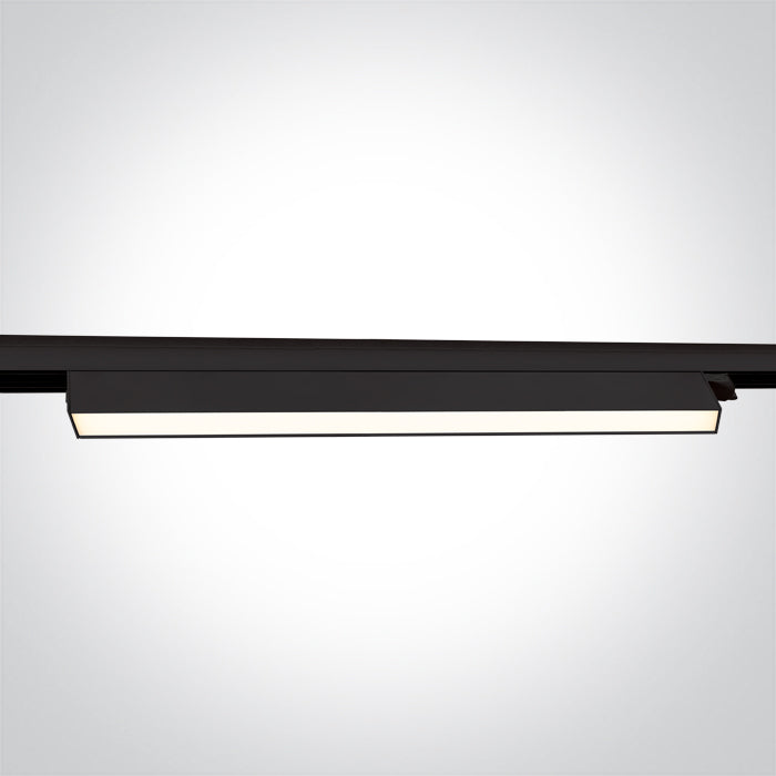 65028CT/B/V SCHWARZ 48W CCTV LINEAR TRACK LIGHT 230V IP20
