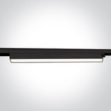 65028CT/B/V SCHWARZ 48W CCTV LINEAR TRACK LIGHT 230V IP20