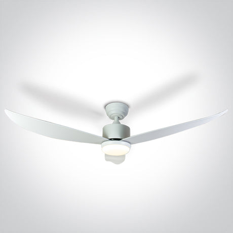 6302/W/V WEISS ABS ROD FAN 35W LED 22W CCTV IP20 230V