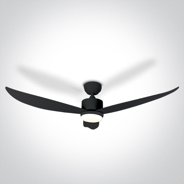 6302/B/V SCHWARZ ABS ROD FAN 35W LED 22W CCTV IP20 230V
