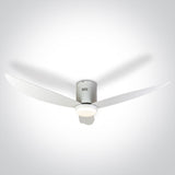 6302C/W/V WEISS ABS CEILING FAN 35W LED 22W CCTV IP20 230V