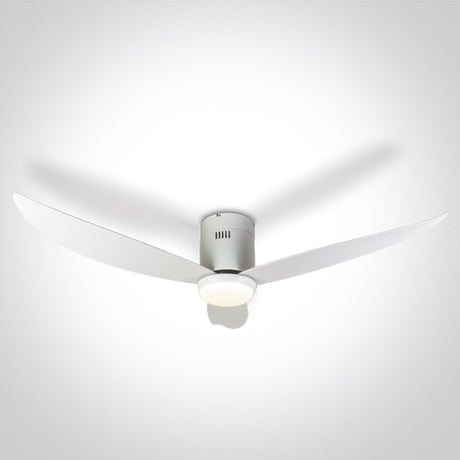 6302C/W/V WEISS ABS CEILING FAN 35W LED 22W CCTV IP20 230V