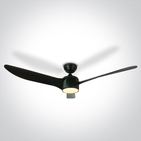 6306/B/V SCHWARZ ABS ROD FAN 40W LED 22W CCTV IP20 230V