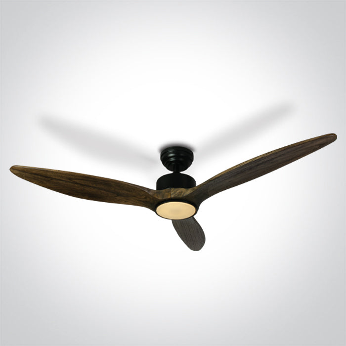 6312D/B/V DARK WOOD SCHWARZ ROD FAN 25W LED 22W CCTV IP20