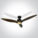 6312D/B/V DARK WOOD SCHWARZ ROD FAN 25W LED 22W CCTV IP20