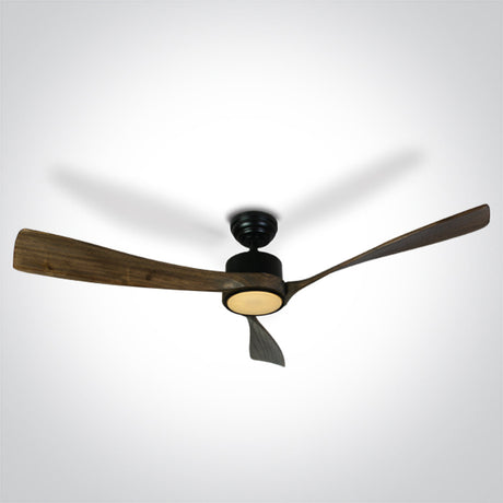 6314D/B/V DARK WOOD SCHWARZ ROD FAN 40W LED 22W CCTV IP20