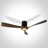 6314DC/B/V DARK WOOD SCHWARZ CEILING FAN 40W LED 22W CCTV