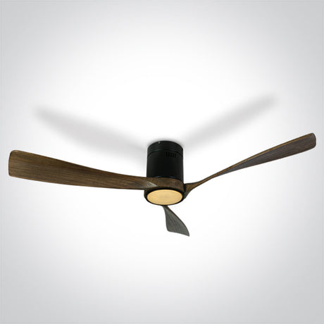 6314DC/B/V DARK WOOD SCHWARZ CEILING FAN 40W LED 22W CCTV