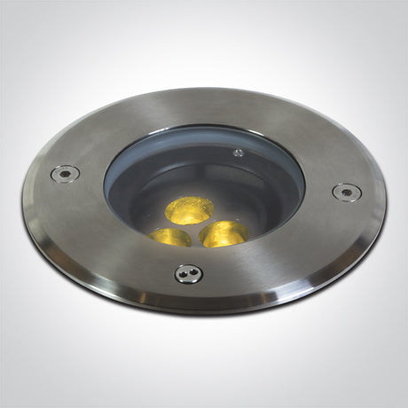 69074A/W SS316L IP67 INGRUND ADJUSTABLE 3x1,5W WW 230V
