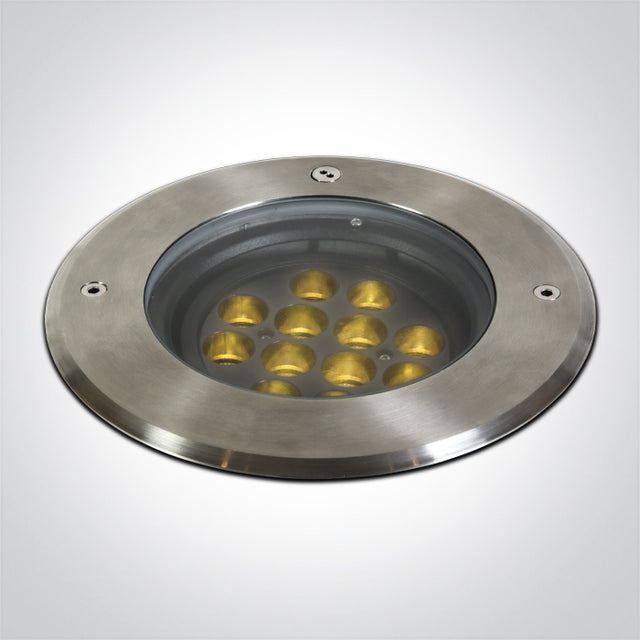 69074C/W SS316L IP67 INGRUND ADJUSTABLE 12x1,5W WW 36° 230V